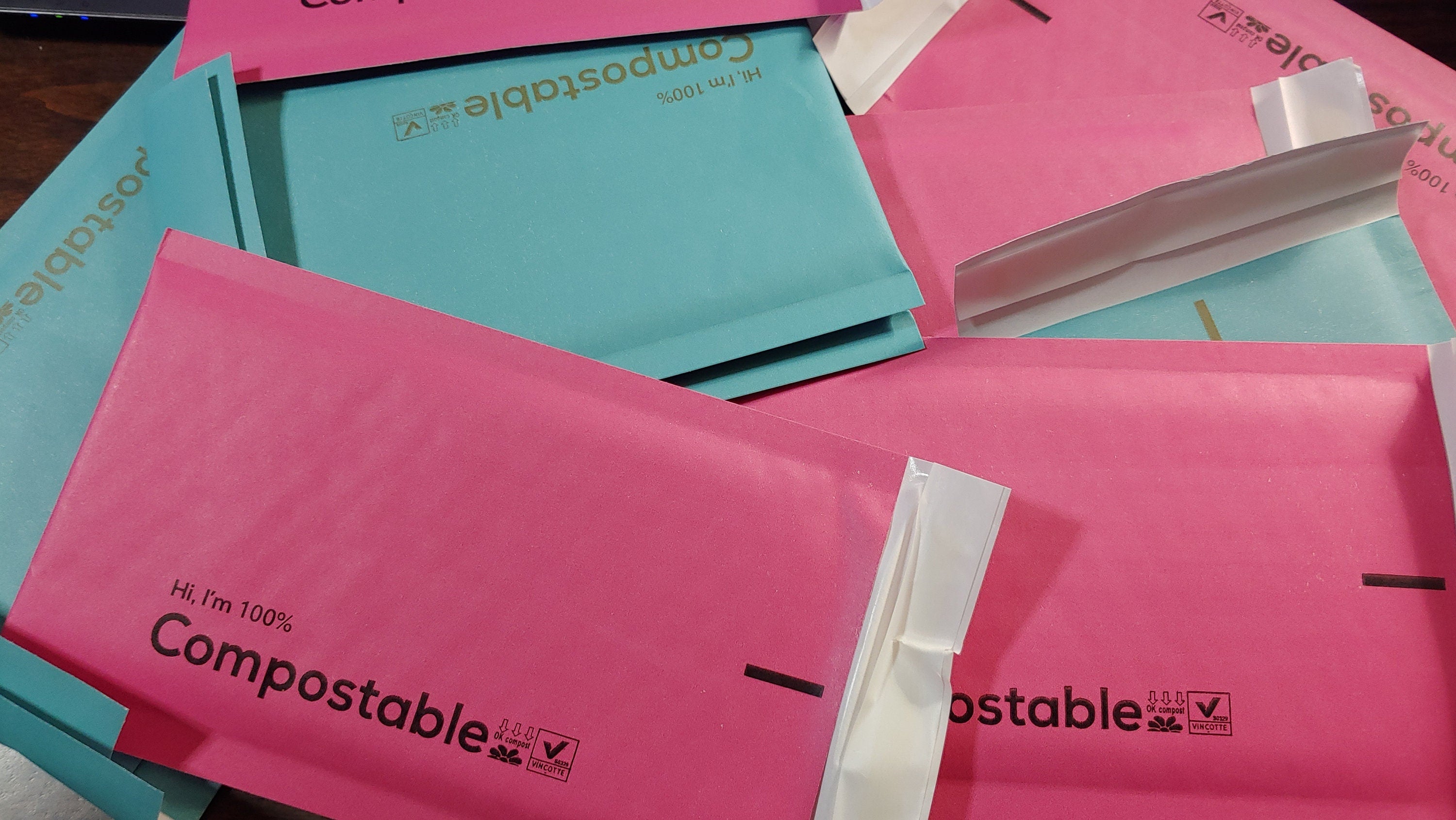 we use compostable bubble mailers to protect your purchase and the earth it came from.