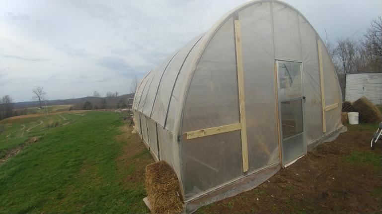 Greenhouse exterior finally finished 3-18-20
