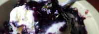 Wild Blackberry Basil Jam over Ice Cream